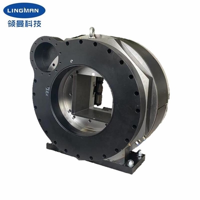 Lingman چهار فک چک چرخشی اتوماتیک ليزر پنوماتیک چک برای لوله فلزی