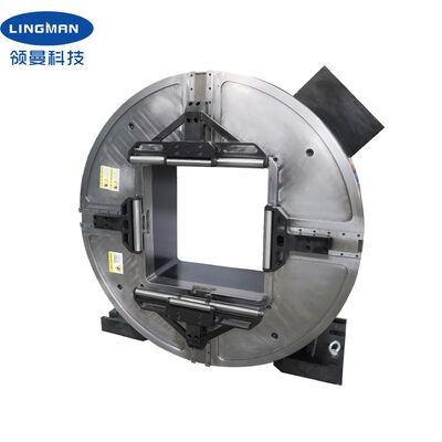 LINGMAN Beut Large Hollow 640mm لیزر دوار فک جلو 25KN نیروی گیره برای دستگاه های برش لوله